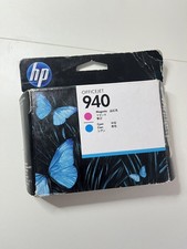 Genuine HP 940 Magenta/Cyan Printhead C4901A 10/2014 Open Box/New Sealed Ink