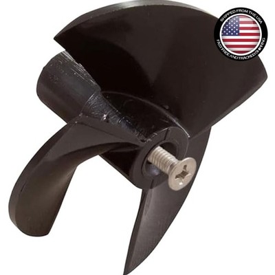 Durable Black Replacement Impeller with Screw for Robotic Cleaners - 9995266-R1