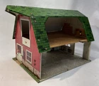 Marx HAPPI TIME Sears Barn Tin Litho 1950'S Toy Farm And Silo Playset Very Nice