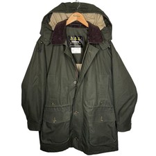 Barbour Ventile Endurance Jacket C44 A1005 Hooded Olive Vintage 90s Unpadded