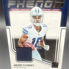 2022 Panini Donruss Rookie Phenom Jersey Jalen Tolbert RPJ-30 Cowboys