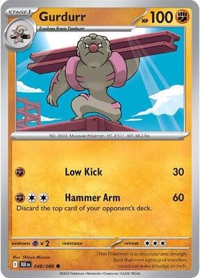 Pokemon SV: Black Bolt Gurdurr