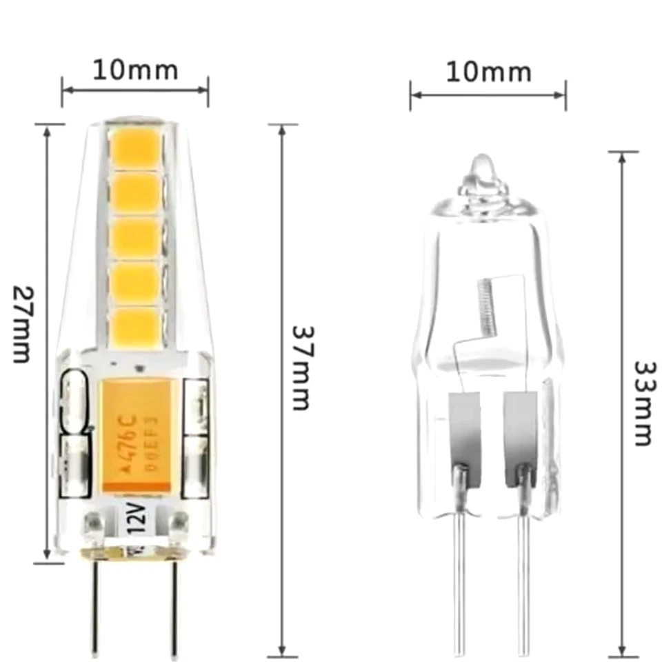 10X LAMPADINE LED G4 12V 3000K LUCI 5W BIANCO CALDO RISPARMIO ENERGETICO A+++ - Immagine 4 di 4