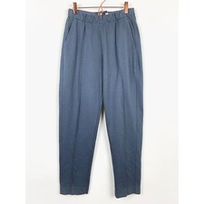 Everlane The Dream Pant Blue Pintuck Tapered Trousers Small