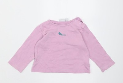 Mädchen UK Größe 12 Monate MGXX lila Basic Freizeit