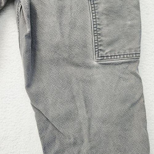 Pantalone da lavoro Carhart uomo 34 x 34 relaxed fit doppio ginocchio falegname cotone grigio - Foto 16 di 23