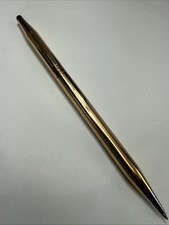 Ladies Vintage Cross 1/20 14k Gold Filled Twist Ink Pen Blue Ink