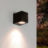 AußEnlampe Wand Braun Aluminium GU10 IP44 Terrasse Haus Modern Wandlampe AußEn