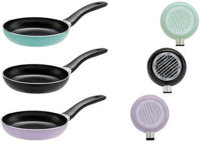 Mini Bratpfanne 14cm | Kleine Pfanne Antihaft Aluminium | Für Gas, Elektro, Cera