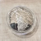 1985 Liberty Mint Statue Of Liberty 1 Troy Oz .999 + Fine Silver Coin Case