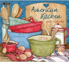 American Kitchen 2026 Wall Calendar – 12-Month Calendar with Stapled Binding, Li