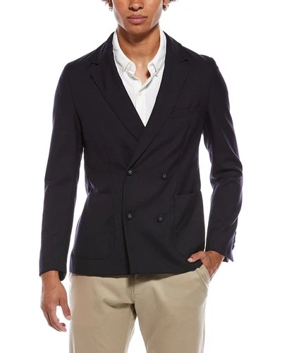 Officine Generale Leon Italian Wool Jacket Men's Navy 50 - product listing photo