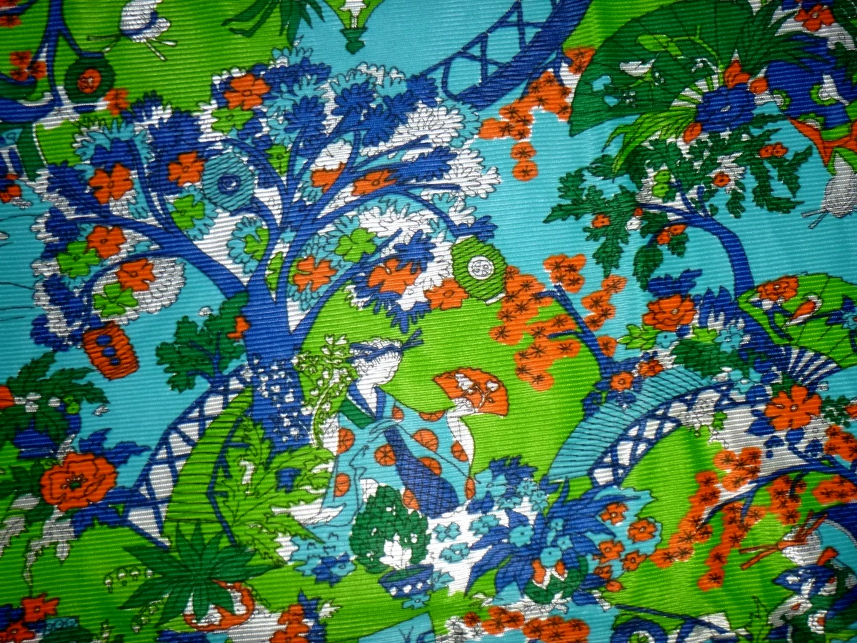 60s Fabric In Collectible Cotton Fabric (1930-Now) for sale | eBay
