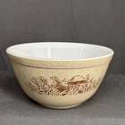 Vintage Pyrex Forest Fancies Mushroom Woodland 402 1.5 QT Mixing Bowl MINT