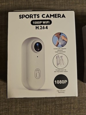 4K Thumb Action Camera Mini Body Cameras Wearable Pocket Vlogging Cam Black (HH)