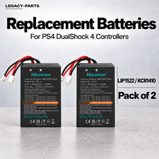 2x LIP1522 KCR1410 Batteries for Sony PS4 DualShock 4 Gen1 Gen2 Controllers