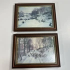 Evening Glow & Return by Joseph Farquharson 1846-1935 Framed Print Wall Art Pair