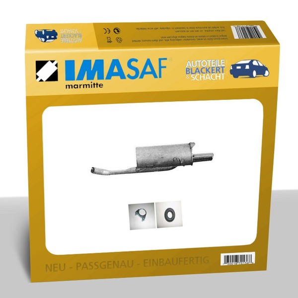 Imasaf Esd Auspuff Endtopf FüR Fiat Ritmo Ii (138A) 105 1.6, EndschalldäMpfer-image