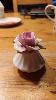 Radnor Rose Rosa In Vase Porzellan