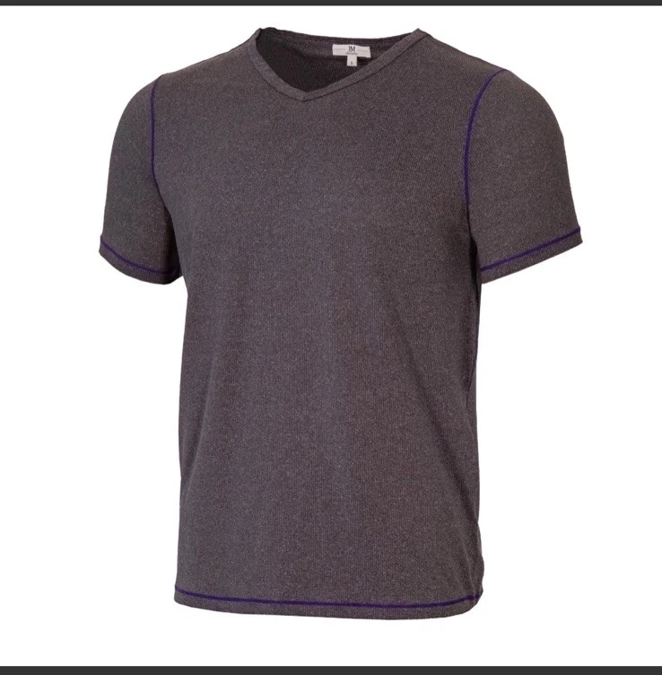 Jaxson Maximus Panorama V Neck Areated Grey Undershirt Mens 5 Way Stretch