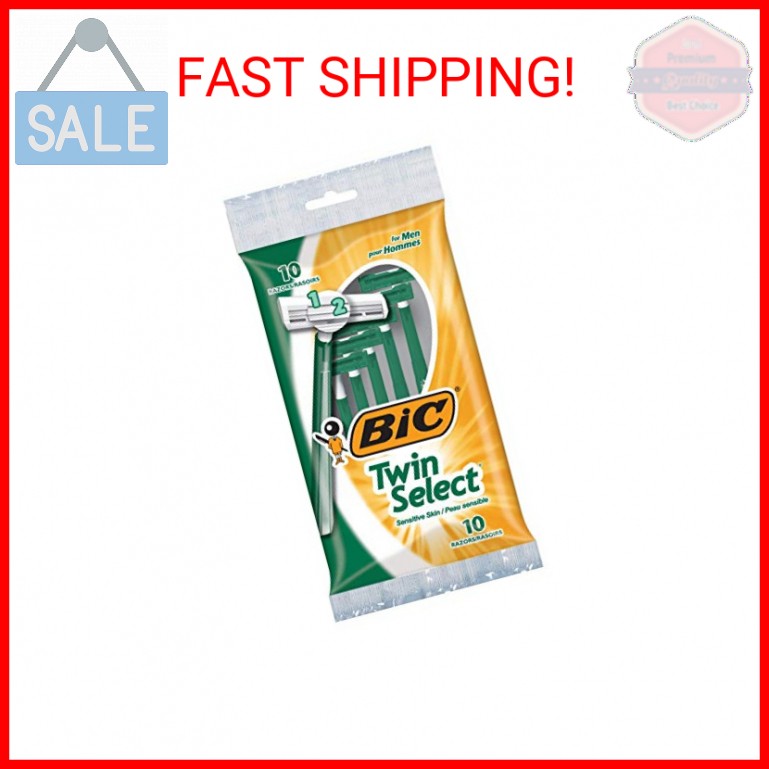 Bic Shaver Mens Twin Select Sensitive 10 Count (Pack of 2)