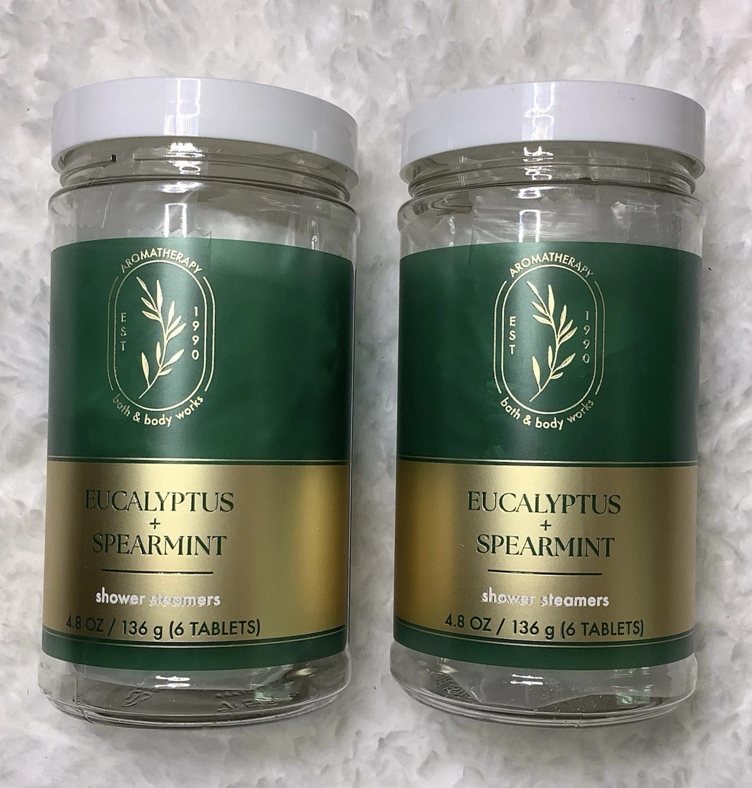 BATH & BODY WORKS SHOWER STEAMERS EUCALYPTUS & SPEARMINT SET OF 2 VALUED $40.00
Opens in a new windo