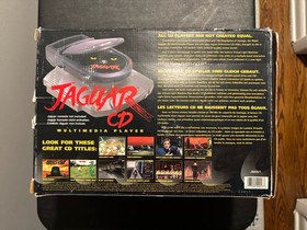 Atari Jaguar CD Console Rare Authentic in OG Box with 5 Games Tested & Works!