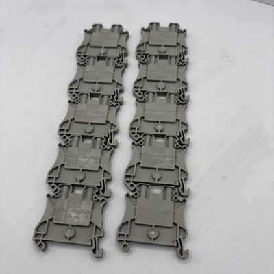 Lot Of 10 Phoenix Connect UT4 Terminal Blocks Grey