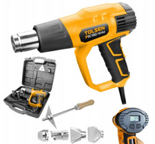 2000W Heissluftpistole im Koffer + Zubehör - Temperaturanzeige Heißluftföhn