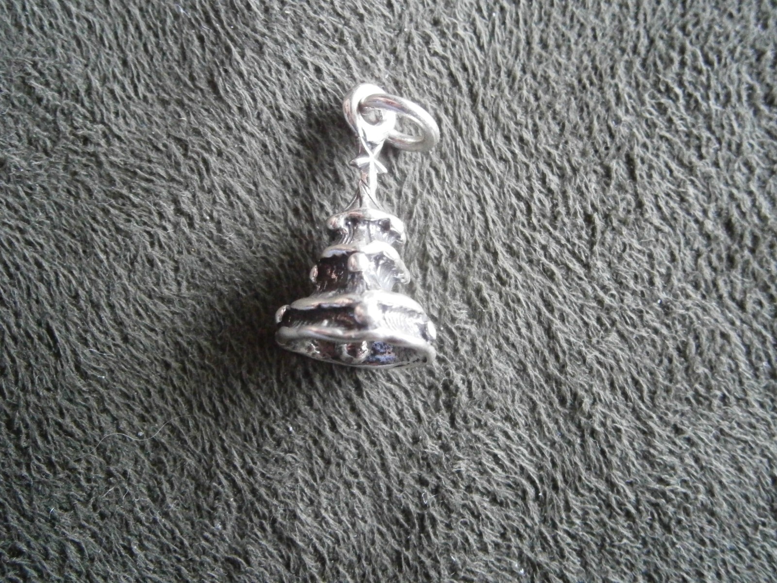 Christmas Tree Vintage Solid Sterling Silver Char… - image 3