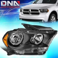 FOR 2011-2013 DODGE DURANGO FACTORY STYLE HEADLIGHT LAMP ASSEMBLY RIGHT BLACK