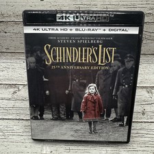 Schindler's List (25th Anniversary (4k Ultra HD, 1993) LIKE NEW, NO DIGITAL