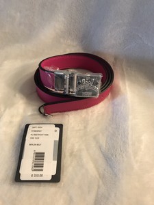 pink mcm belt