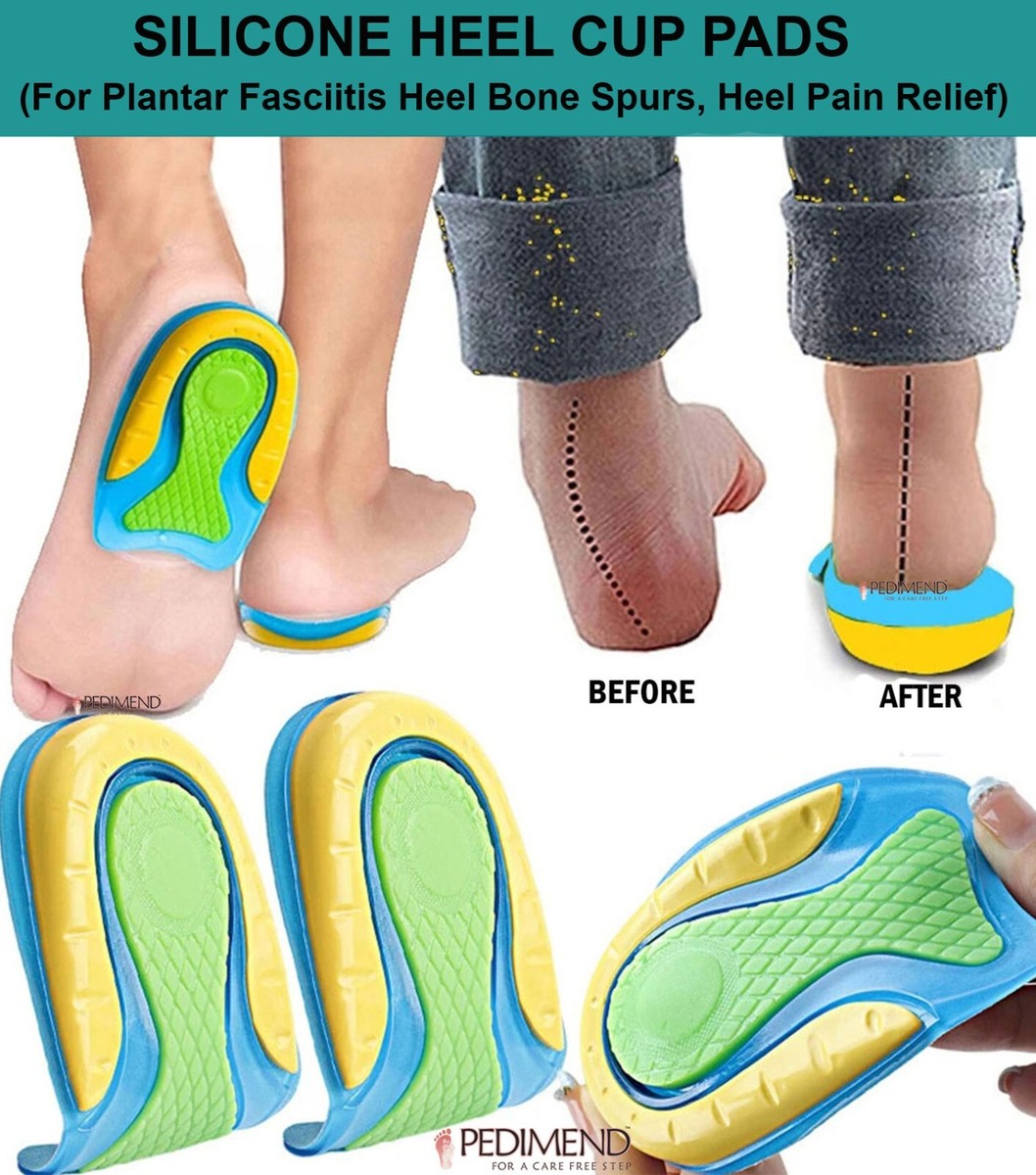 Pedimend™ Gel Heel Pad Shoe Insoles Orthotic Arch Support Feet