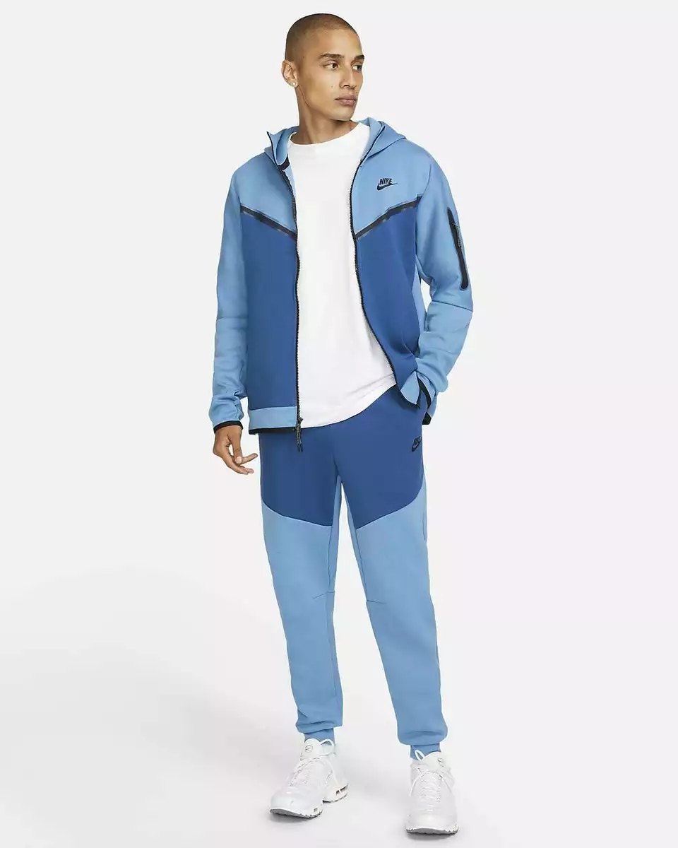 NIKE TECH FLEECE TRACKSUIT CERULEAN DUTCH BLUE (CU4489 469/ CU4495 469)  (XS-XL)