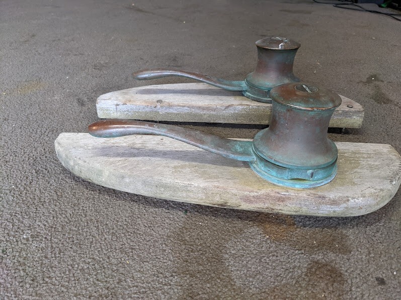 Antique maritime bronze sailing yacht winches eBay