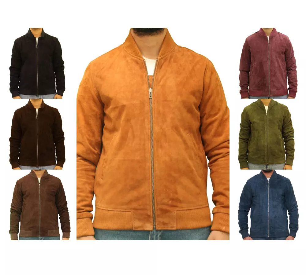 Men's Casual Wear Baseball Brown Bomber Jacket - UJackets