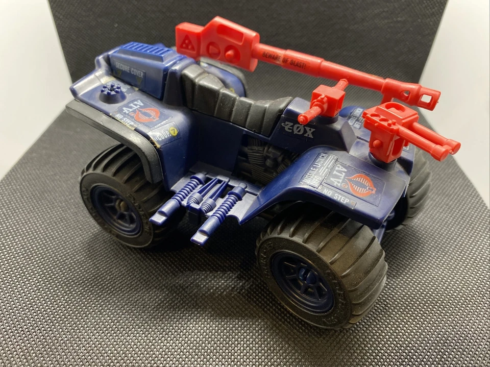 Hasbro GI Joe Cobra Ferret ATV Vintage 1980’s Vehicle Blue Red 4 Wheeler Action - Image 2 of 4