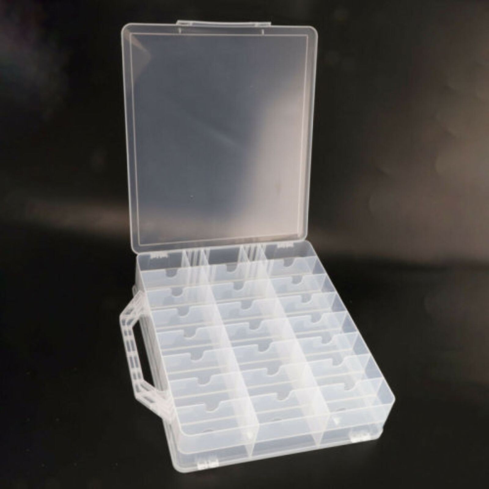 48PCS Nail Polish Storage Box GEL Display Holder Clear Varnish Bottles