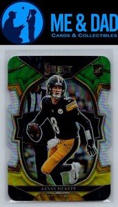 2022 Panini Select #64 Kenny Pickett Black and Green Prizm Die Cut