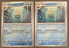 Pokémon TCG Omanyte 138/165 Scarlet & Violet 151 Reverse Holo NM