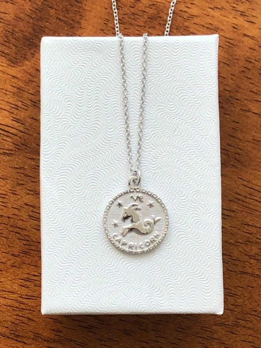 Capricorn necklace silver deals