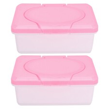 2PCS Wet Baby Wipes Case Baby Wipe Holder Lid Facial Tissue Dispenser Box