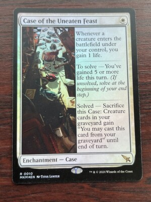 1X FOIL CASE OF THE UNEATEN FEAST Murders of Karlov - MTG - Magic the Gathering