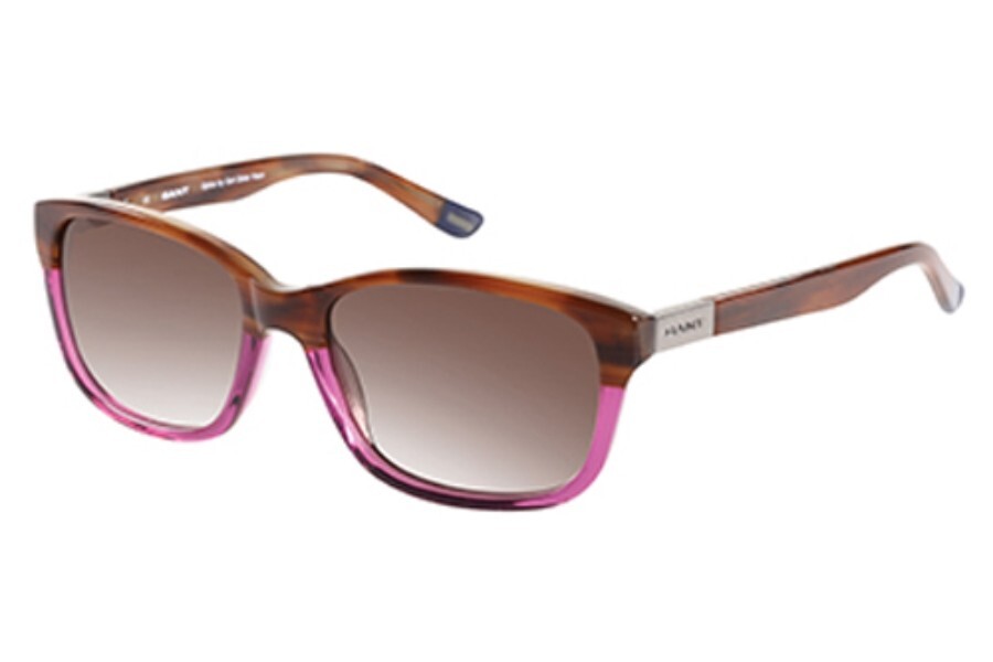 Женские пластиковые солнцезащитные очки GANT GWS2007 BRNRO-34 в коричневой оправе с эффектом омбре 56-17-140 23090₽