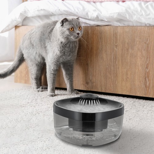 Modern Cat Water Fountain Pet Water Fountain Cat Drinking Fountain CYD003 Black
