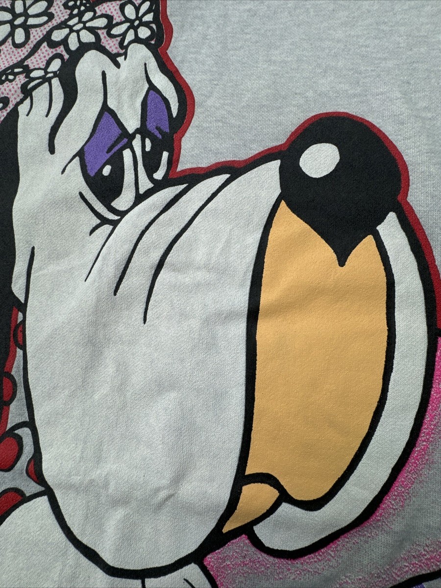 VTG 90's Droopy Dog Oversized Sleepwear Long Sleeve Shirt Women's