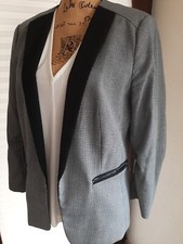 Blazer Pepita Mit Schwarzem Revert, 44, H&M