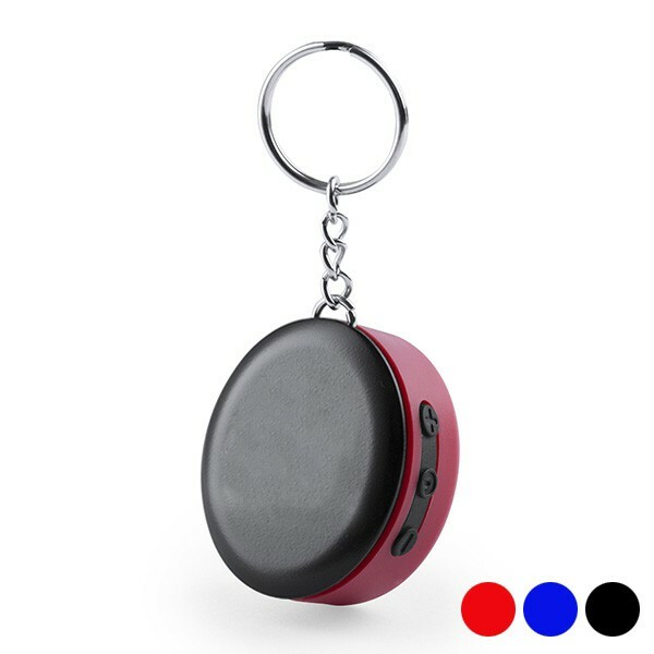 Porte-clés enceinte Bluetooth USB 1W rouge Mini haut-parleur nomade