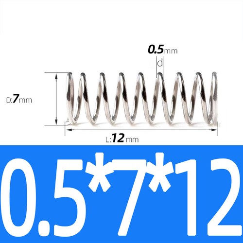 Compression Spring Steel 0.2 - 1mm Wire Dia 2mm - 12mm OD Small Pressure Springs - Picture 35 of 130